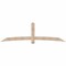 Ekena Millwork Bellingham Timber Gable Bracket, Douglas Fir, 108"W x 31 1/2"H x 1 1/2"D x 5 1/2"F, 7/12 Pitch GBW108X31X0206BEL00SDF - alternate 1